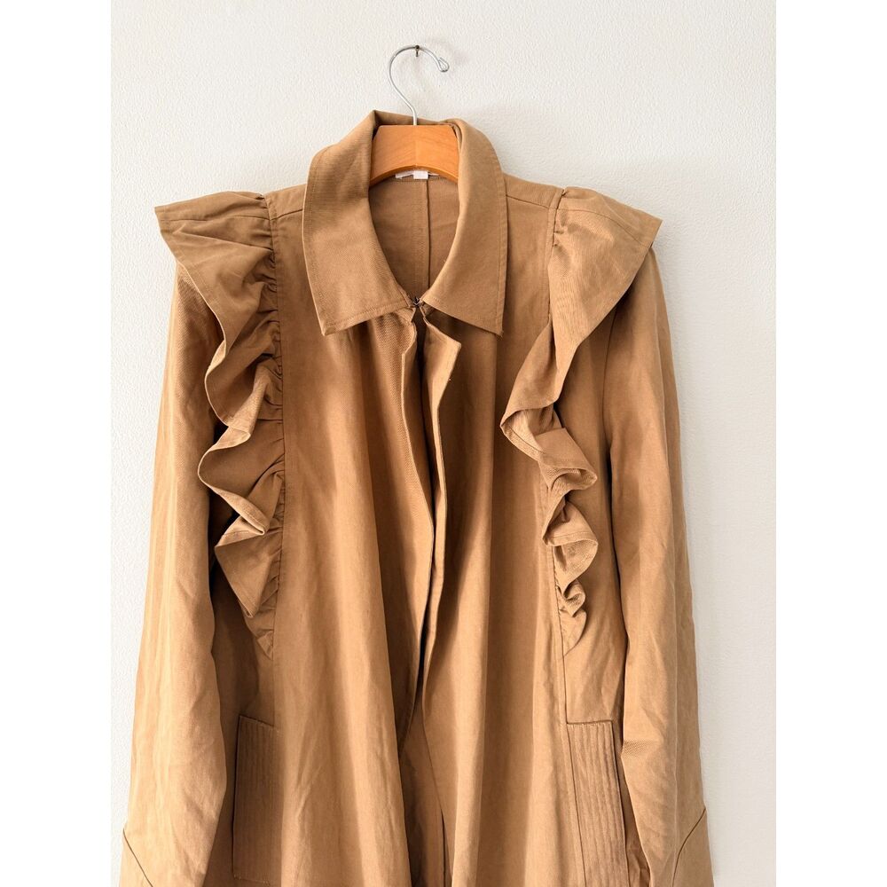 Who What Wear Ruffle Duster Jacket Large - Picture 9 of 9